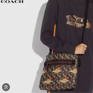 Coach Planet Print Crossbody Bag